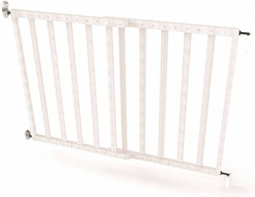 Noma Veiligheidshekje verstelbaar 63, 5 106 cm hout wit 94153