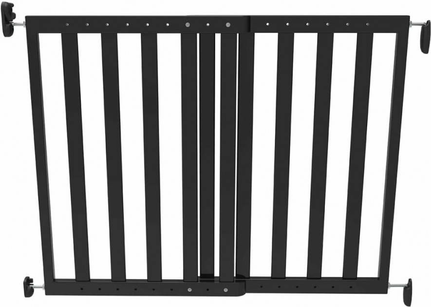 Noma Veiligheidshekje verstelbaar 63, 5 106 cm hout zwart 93743