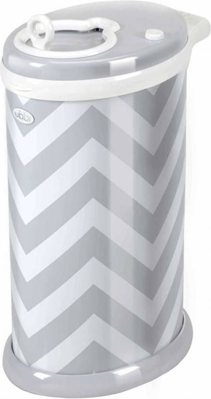Ubbi Luieremmer staal chevron patroon grijs