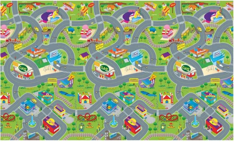 Eddy Toys Speelkleed Verkeer 120 X 100 X 0, 3 Cm Eva schuim