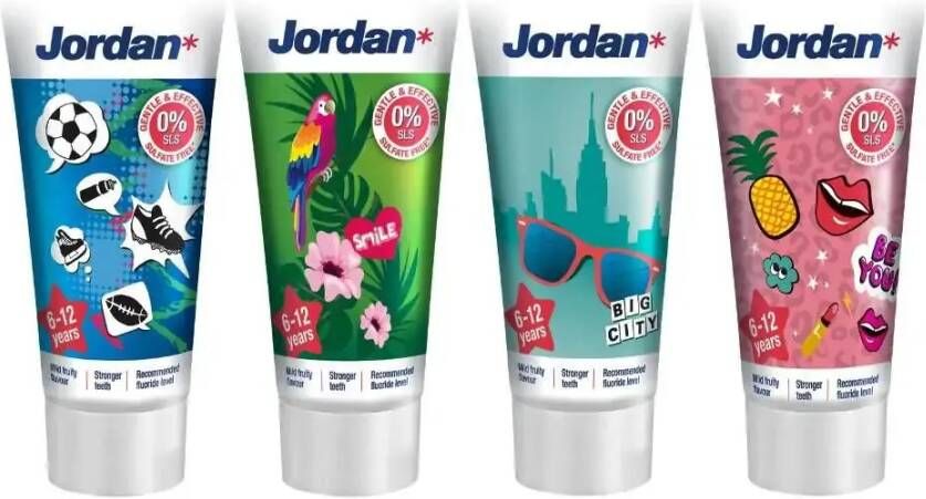 Jordan Kids Tandpasta 6/12 Jaar Milde Fruitsmaak 50ml
