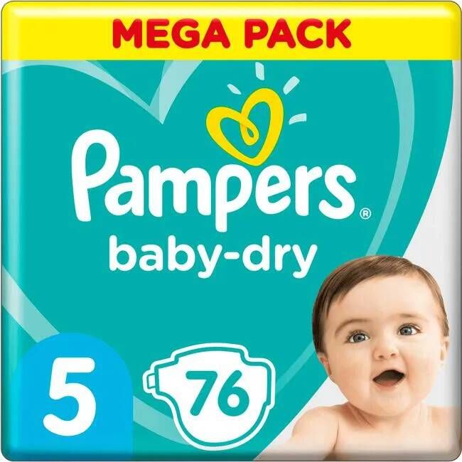 Pampers Luiers Baby Dry- 76 Luiers