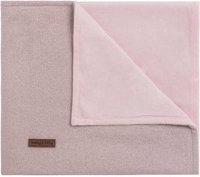 Babys Only Baby's Only Ledikantdeken Soft Sparkle Zilver Roze Mêlee