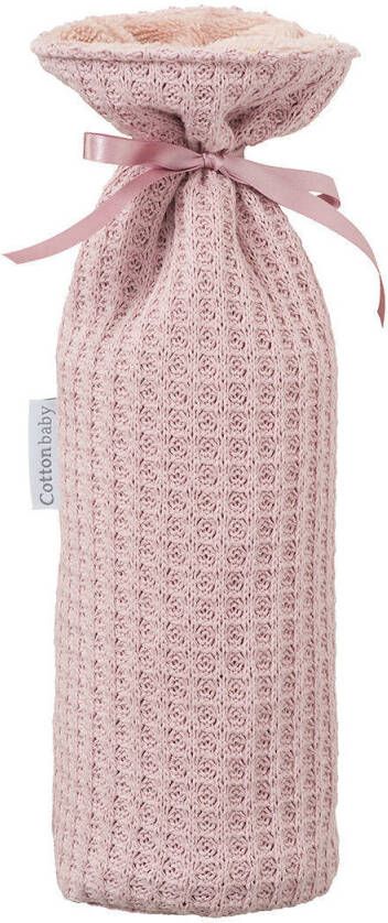 Cottonbaby kruikenzak wafel gebreid oudroze