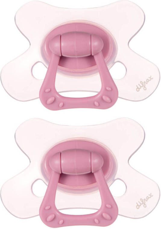 Difrax fopspeen Natural 20+ maanden Cotton Candy Roze(2 stuks )