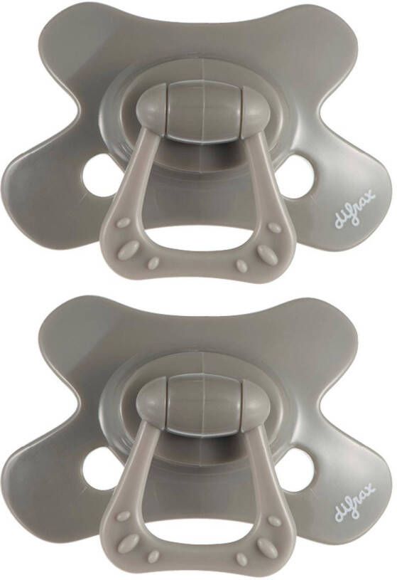 Difrax fopspeen Natural 6+ mnd(2 stuks) Clay