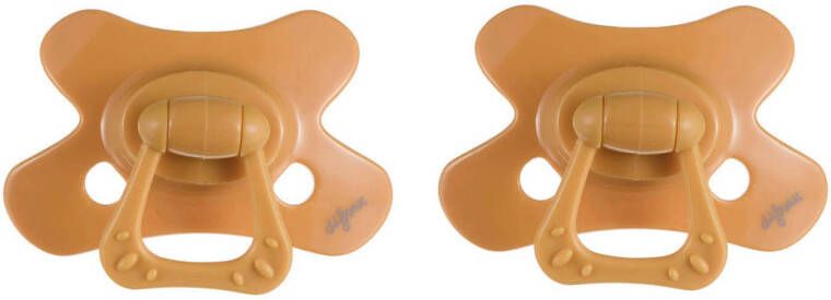 Difrax fopspeen Natural 6+ mnd(2 stuks) Honey