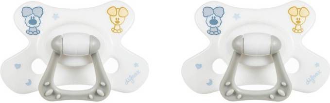 Difrax Woezel & Pip Natural fopspeen 12+ mnd (2 stuks)