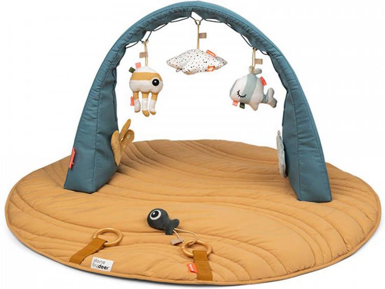 Done by Deer Baby Accessoires Activity Gym Play Mat Sea Friends Blauw online kopen