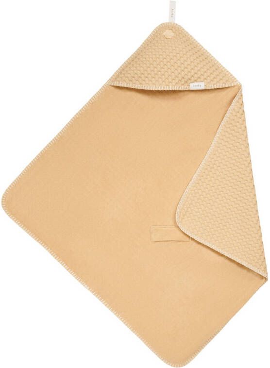 Koeka Antwerp omslagdoek wafelstof/stretch badstof 100x105 cm sahara