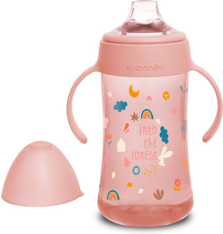 Suavinex Drinkbeker met handvat 270ml Forest Roze